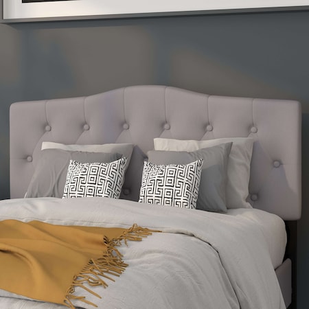 Flash Furniture Full Cambridge, Headboard, Gray Fabric HG-HB1708-F-LG-GG